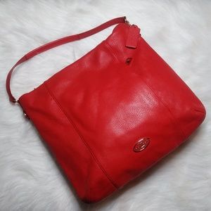 Coach Isabelle Leather Hobo Shoulder Bag